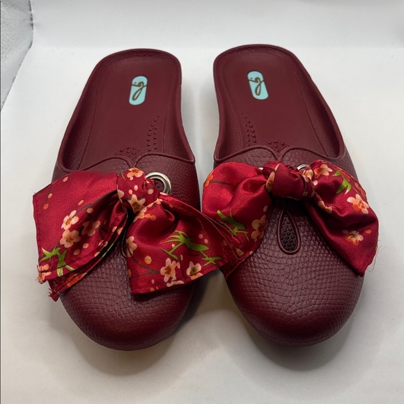 Oka-B Madison Slide jelly Sandals SZ L 9.5-10 slip on massage beads footbed flat - Picture 2 of 11